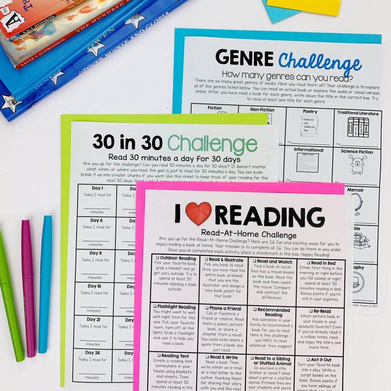 Reading Challenge. Reading Challenge 3. Reading Genres. Reading Challenge 1.