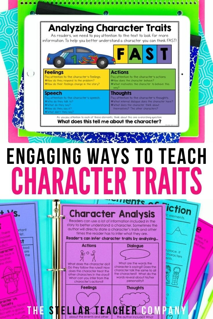 Engaging Ways To Teach Character traits Pin