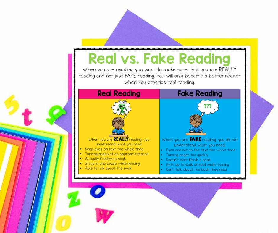 mini lessons: real vs. fake reading
