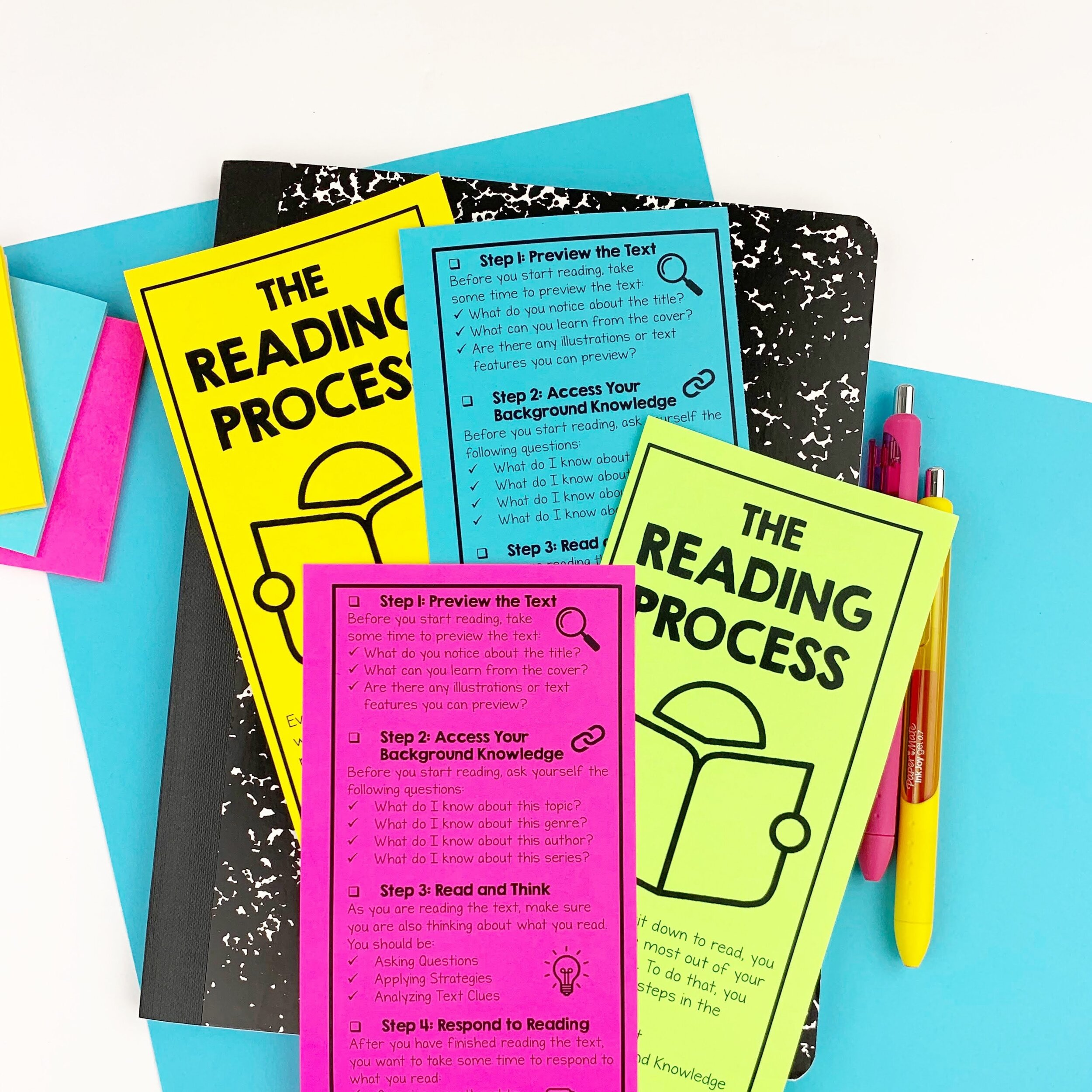 Reading Process Bookmark