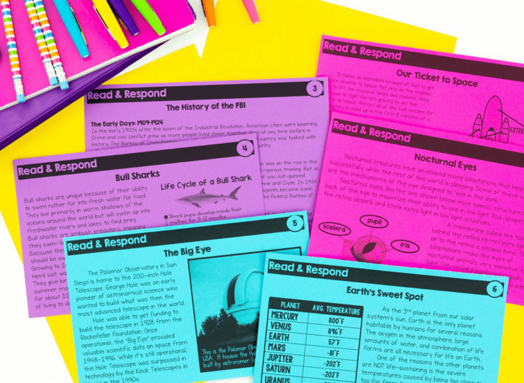 Task cards are a must-have tool for effective reading instruction! 