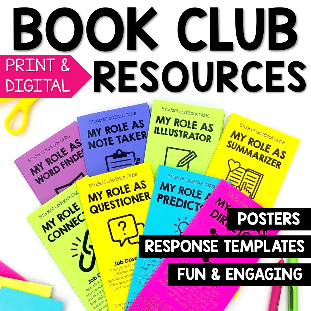 Book Club and Literature Circle Activities, Posters and Response ...