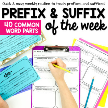 prefix and suffix routine