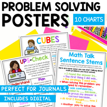 math problem solving strategies posters pdf