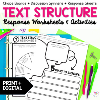 Reading Strategy Tic Tac Toe for Fiction Texts Worksheet