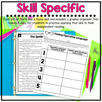 Figurative Language Differentiated Reading Passages and Worksheets ...